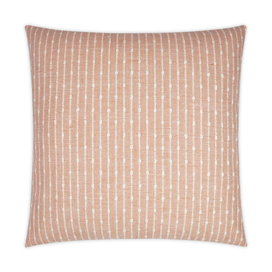 D.V. KAP HOME   24" x 24" Kemp Pillow - Blush Stripes, Farmhouse    - 3581-B-2424
