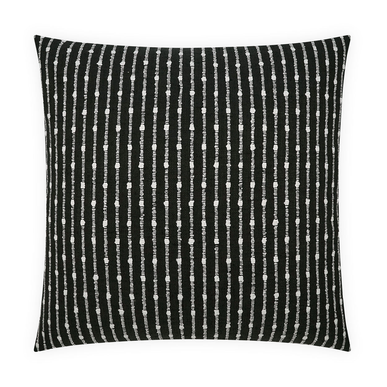 D.V. KAP HOME   24" x 24" Kemp Pillow - Onyx Stripes, Farmhouse    - 3581-O-2424