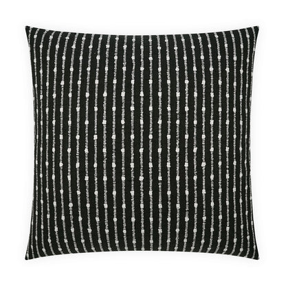 D.V. KAP HOME   24" x 24" Kemp Pillow - Onyx Stripes, Farmhouse    - 3581-O-2424
