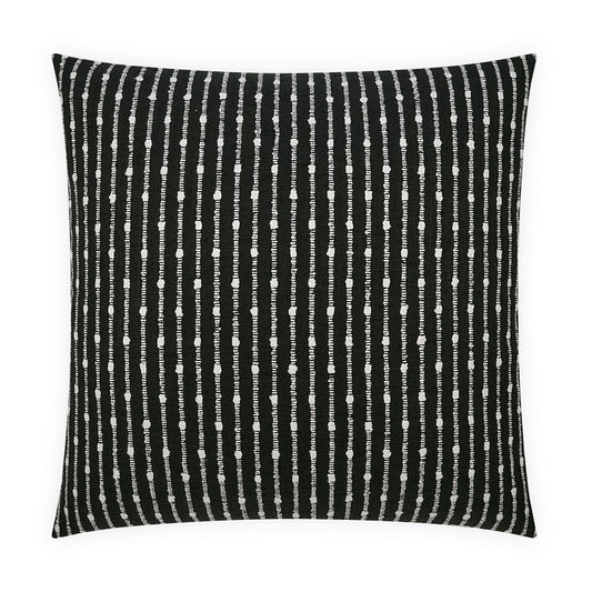 D.V. KAP HOME   24" x 24" Kemp Pillow - Onyx Stripes, Farmhouse    - 3581-O-2424