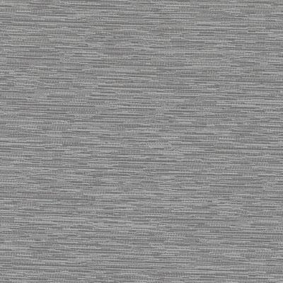 Grey heather woven fabric swatch with subtle horizontal stripes; upholstery fabric.