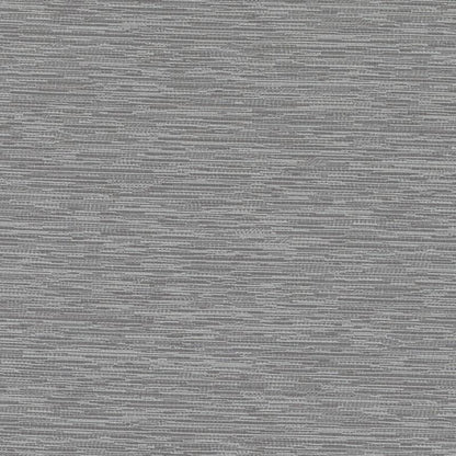 Gray fabric swatch with subtle horizontal stripes, suitable for upholstery.
