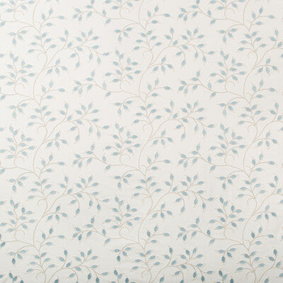 KRAVET BASICS EMBROIDERY BOTANICAL & FLORAL WHITE,LIGHT BLUE,   - 35813.15.0