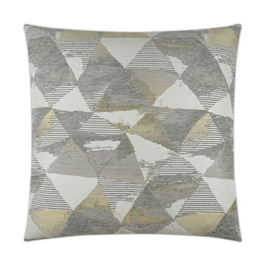 D.V. KAP HOME   24" x 24" Ridgeview Pillow - Golden Geometric, Modern    - 3583-G-2424