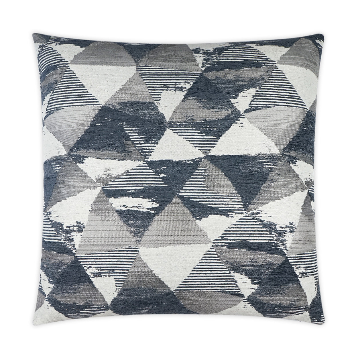 D.V. KAP HOME   24" x 24" Ridgeview Pillow - Slate Geometric, Modern    - 3583-S-2424