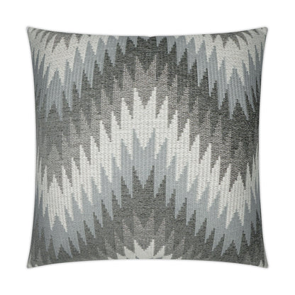 D.V. KAP HOME   24" x 24" Nigel Pillow - Haze Global, Abstract, Chevron    - 3585-H-2424