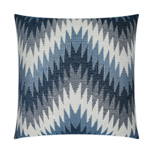D.V. KAP HOME   24" x 24" Nigel Pillow - Ocean Global, Abstract, Chevron    - 3585-O-2424