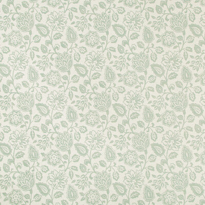 KRAVET CONTRACT CRYPTON BOTANICAL & FLORAL WHITE,TEAL,   - 35863.135.0