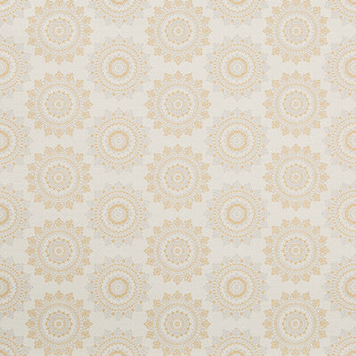 KRAVET CONTRACT CRYPTON MEDALLION / SUZANI / PERSIAN WHITE,GOLD,GREY   - 35865.14.0