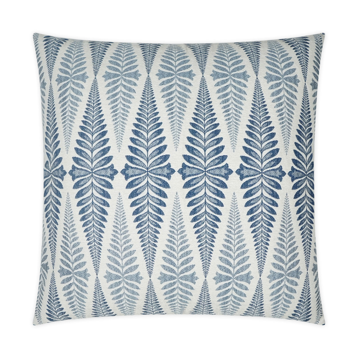 D.V. KAP HOME   24" x 24" Jantar Pillow - Indigo Floral, Transitional    - 3588-I-2424