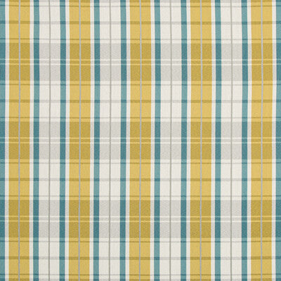 KRAVET CONTRACT CRYPTON PLAID / CHECK TURQUOISE,GOLD,WHITE   - 35888.413.0