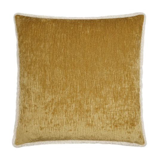 D.V. KAP HOME   24" x 24" Kinney Pillow - Gold Transitional, Solid    - 3597-G-2424