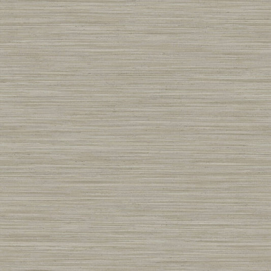Light beige wallpaper with fine horizontal lines, textured wallcovering look.