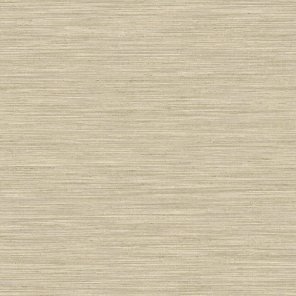 Cream textured wallpaper with horizontal lines and subtle gold sheen.