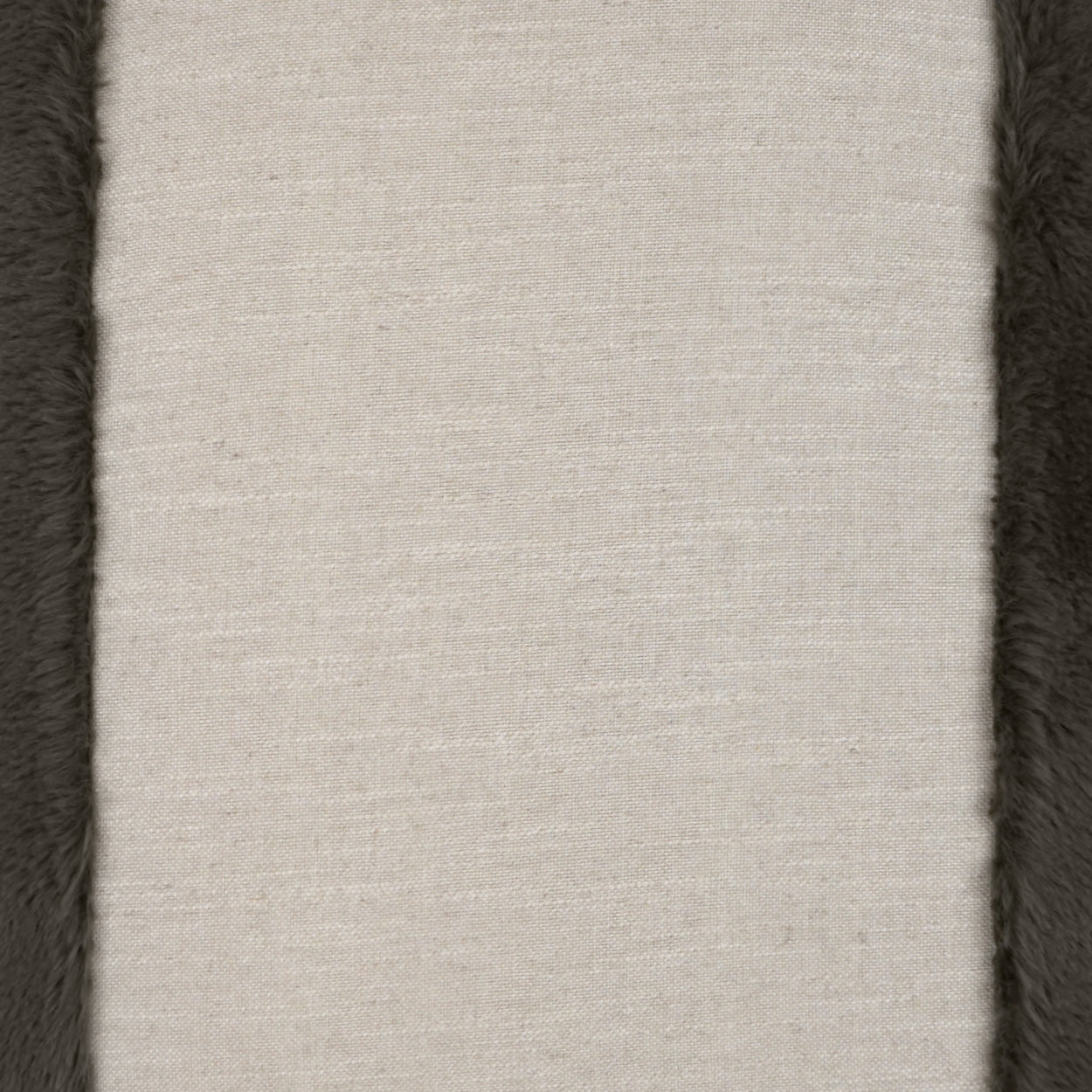 D.V. KAP HOME   24" x 24" Courchevel Pillow - Grey Brown Faux Fur, Transitional    - 3598-GB-2424