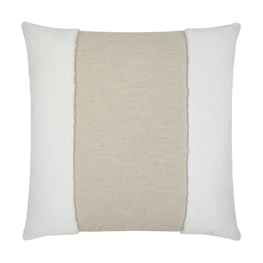 D.V. KAP HOME   24" x 24" Courchevel Pillow - Swan Faux Fur, Transitional    - 3598-S-2424