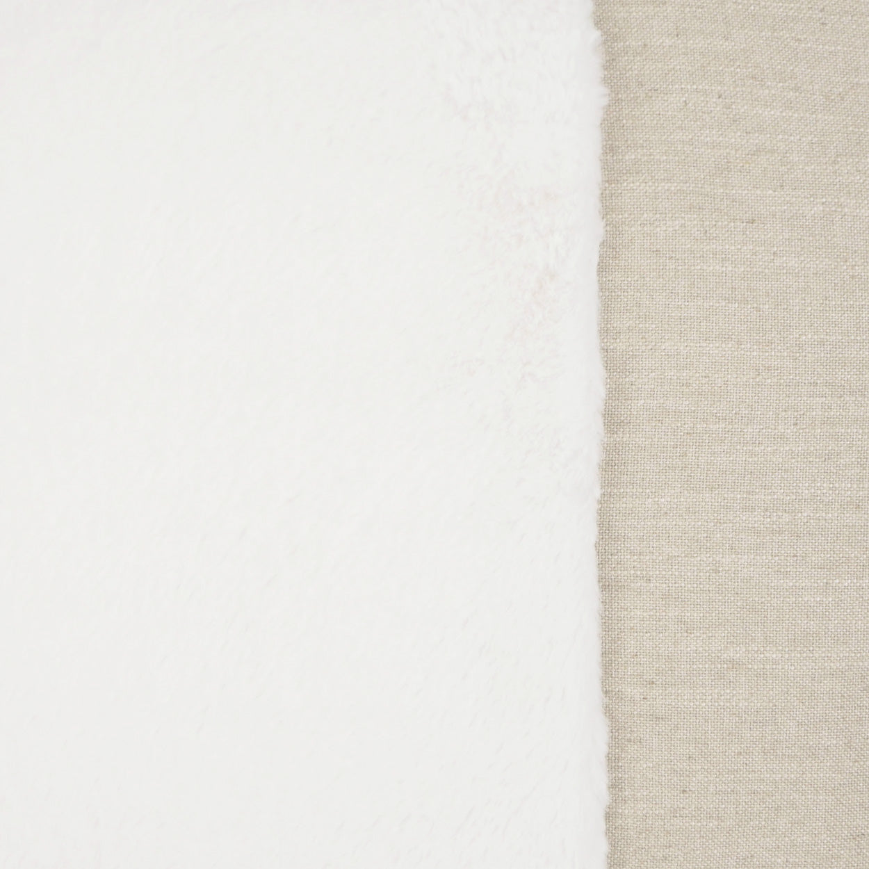 D.V. KAP HOME   24" x 24" St. Moritz Pillow - Swan Faux Fur, Transitional    - 3599-S-2424