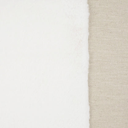 D.V. KAP HOME   24" x 24" St. Moritz Pillow - Swan Faux Fur, Transitional    - 3599-S-2424