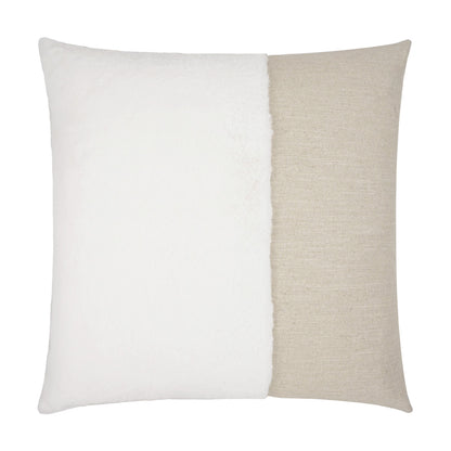 D.V. KAP HOME   24" x 24" St. Moritz Pillow - Swan Faux Fur, Transitional    - 3599-S-2424