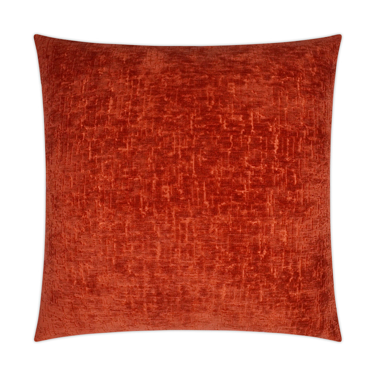 D.V. KAP HOME   24" x 24" Felicity Pillow - Coral Solid, Textured, Transitional    - 3600-C-2424