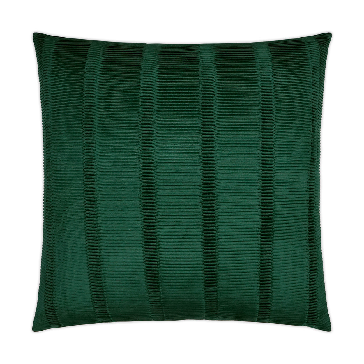 D.V. KAP HOME   24" x 24" Upstate Pillow - Emerald Solid, Textured    - 3602-E-2424