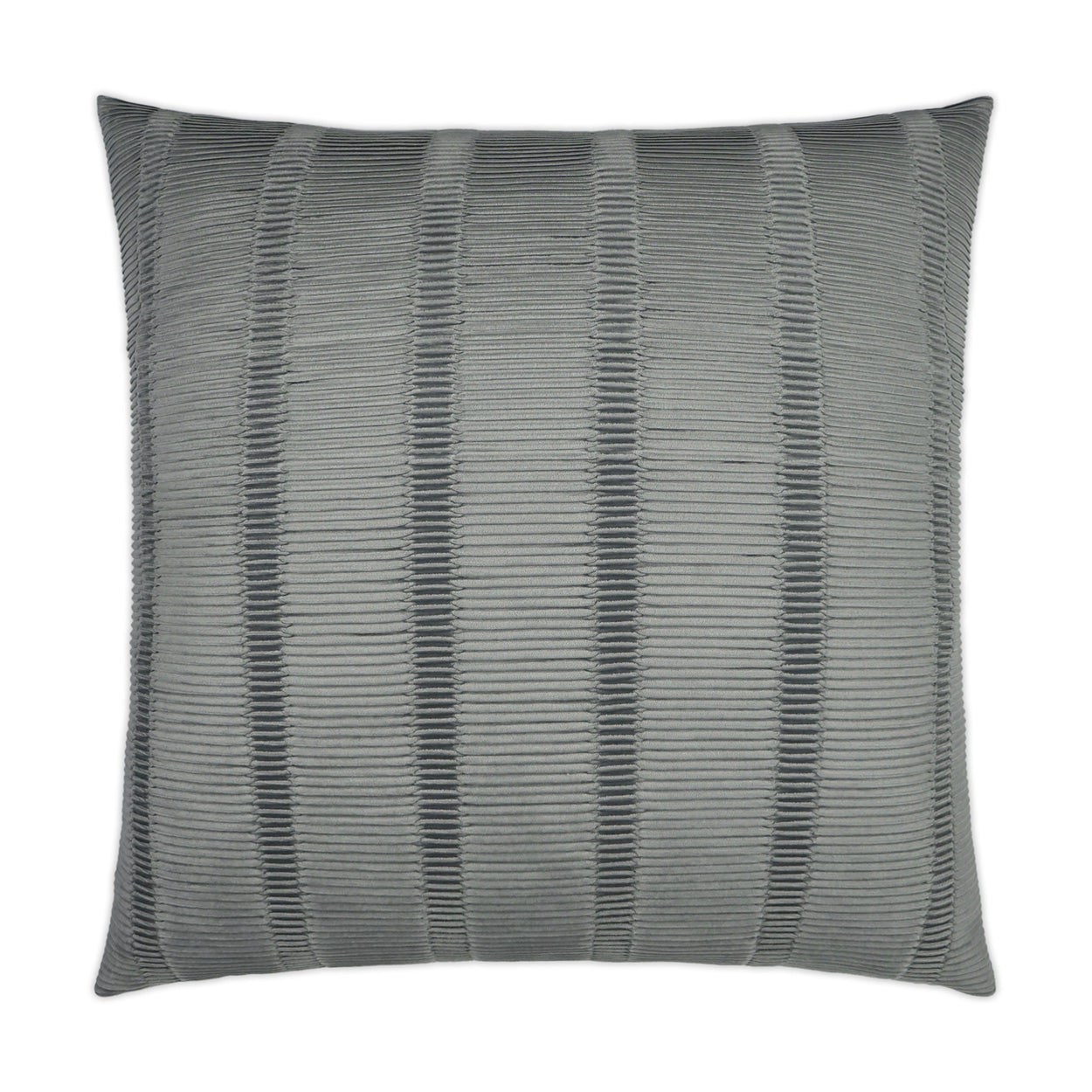 D.V. KAP HOME   24" x 24" Upstate Pillow - Silver Solid, Textured    - 3602-S-2424