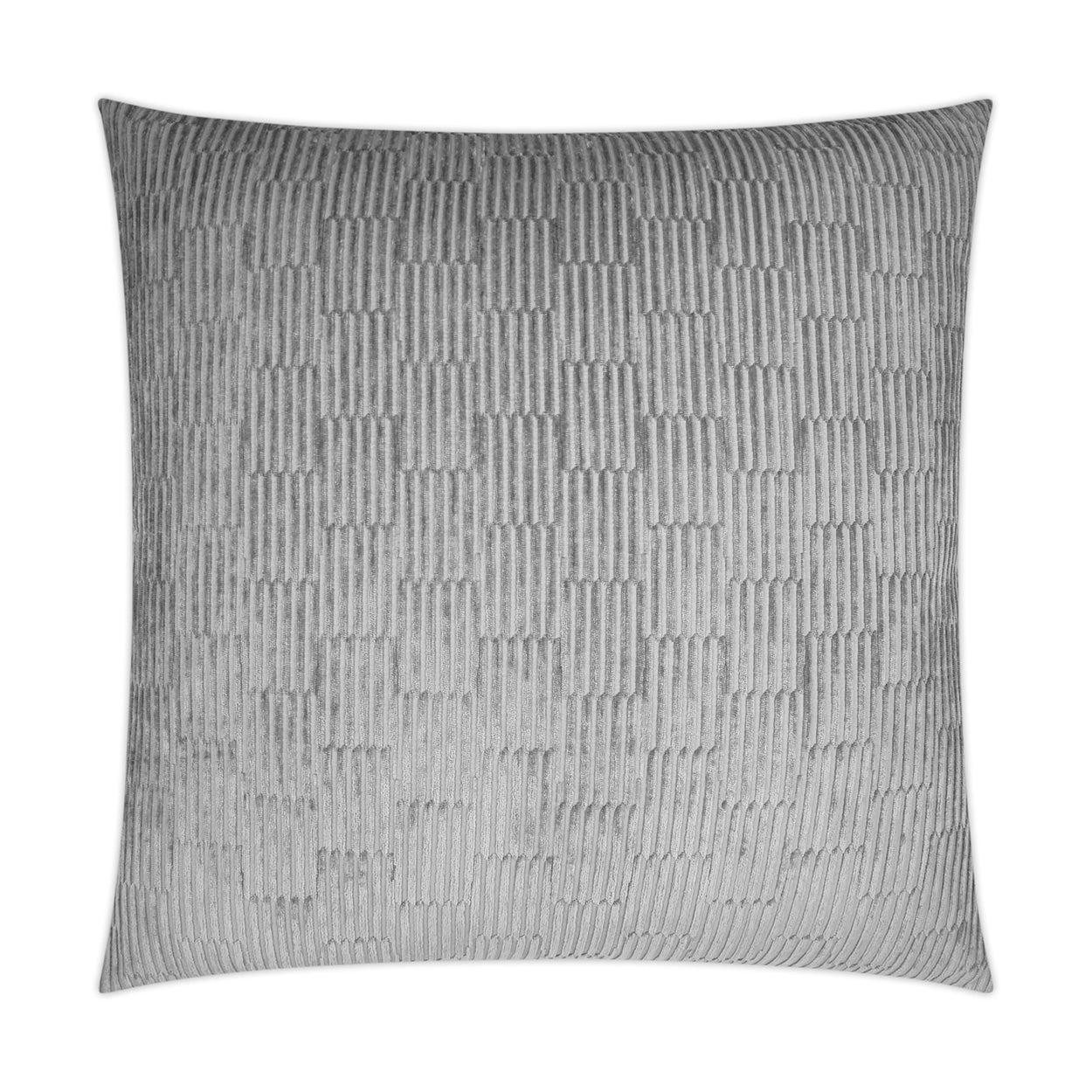 D.V. KAP HOME   24" x 24" Coloroid Pillow - Smoke Solid, Textured    - 3605-S-2424