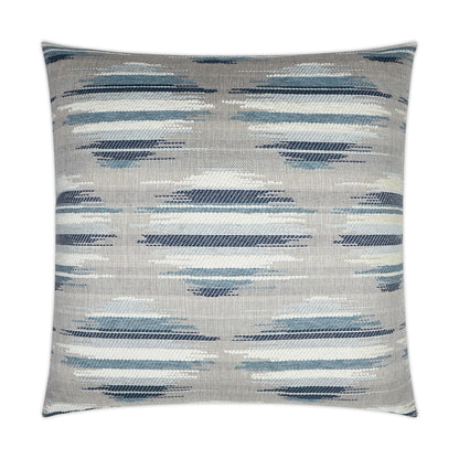 D.V. KAP HOME   24" x 24" Kenzo Pillow - Blue Circular - Dots, Western Chic, Transitional    - 3606-B-2424
