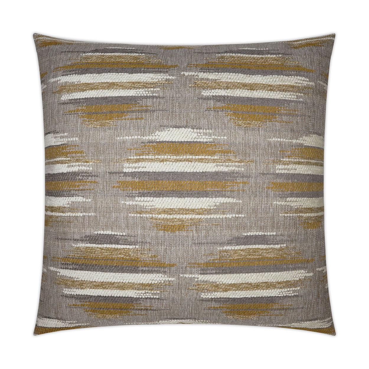 D.V. KAP HOME   24" x 24" Kenzo Pillow - Gold Circular - Dots, Western Chic, Transitional    - 3606-G-2424