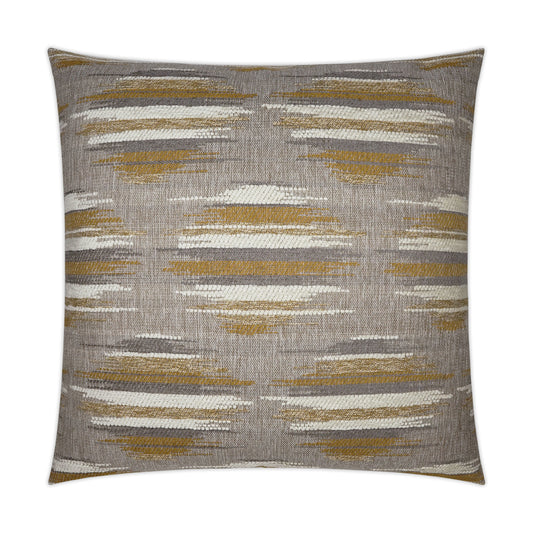 D.V. KAP HOME   24" x 24" Kenzo Pillow - Gold Circular - Dots, Western Chic, Transitional    - 3606-G-2424