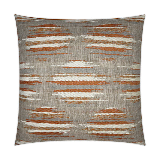 D.V. KAP HOME   24" x 24" Kenzo Pillow - Orange Circular - Dots, Western Chic, Transitional    - 3606-O-2424