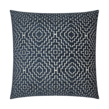D.V. KAP HOME   24" x 24" Tile Pillow - Indigo Global, Transitional    - 3607-I-2424