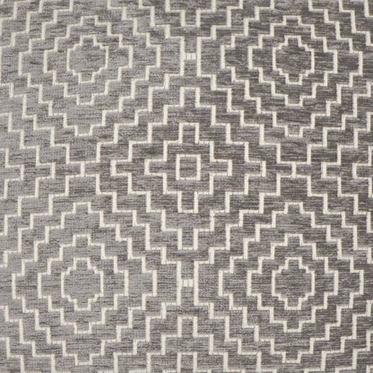 D.V. KAP HOME   24" x 24" Tile Pillow - Mushroom Global, Transitional    - 3607-M-2424