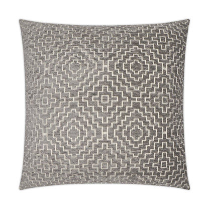 D.V. KAP HOME   24" x 24" Tile Pillow - Mushroom Global, Transitional    - 3607-M-2424