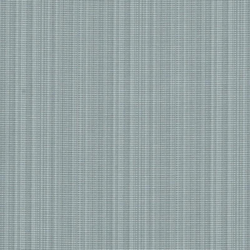 Blue-gray woven upholstery fabric with a fine crosshatch grid texture.