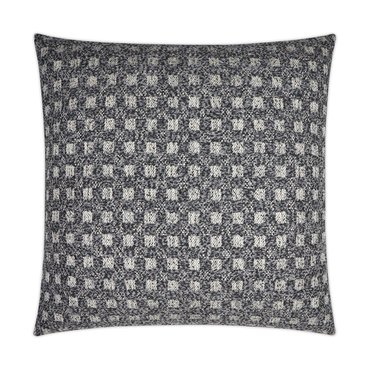 D.V. KAP HOME   24" x 24" Suffolk Pillow - Charcoal Farmhouse, Traditional, Western Chic, Plaid - Check    - 3608-C-2424