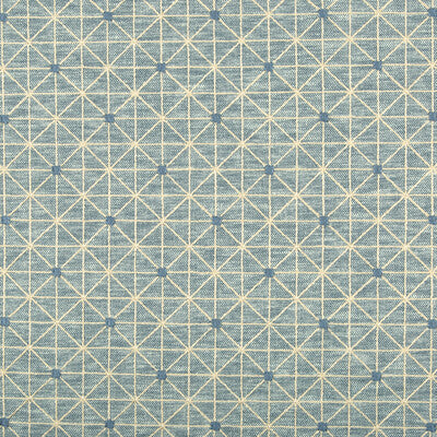 KRAVET BASICS EMBROIDERY GEOMETRIC LIGHT BLUE,SPA,BLUE   - 36128.516.0