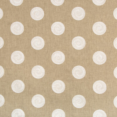 KRAVET BASICS EMBROIDERY DOTS BEIGE,WHITE,   - 36134.16.0