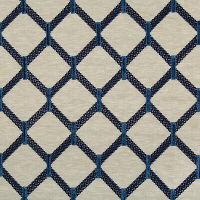 KRAVET BASICS EMBROIDERY GEOMETRIC BEIGE,INDIGO,BLUE   - 36136.516.0