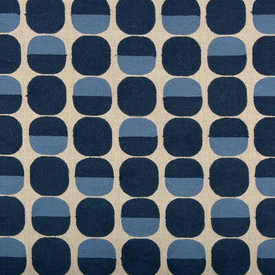 KRAVET BASICS EMBROIDERY DOTS BEIGE,BLUE,BLUE   - 36139.516.0