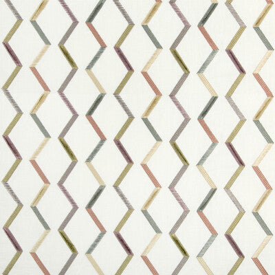 KRAVET BASICS EMBROIDERY GEOMETRIC WHITE,MULTI,YELLOW   - 36140.411.0