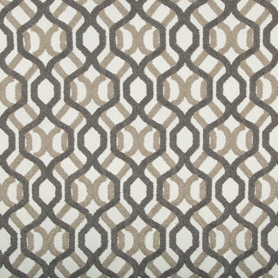 KRAVET BASICS EMBROIDERY GEOMETRIC IVORY,BEIGE,GREY   - 36142.1611.0