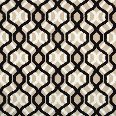 KRAVET BASICS EMBROIDERY GEOMETRIC BEIGE,BLACK,WHITE   - 36142.81.0