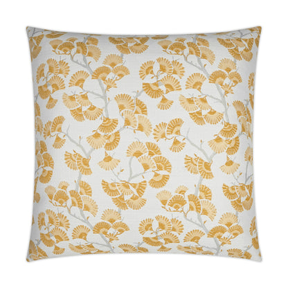 D.V. KAP HOME   24" x 24" Cortina Pillow - Lemon Floral, Traditional    - 3616-L-2424