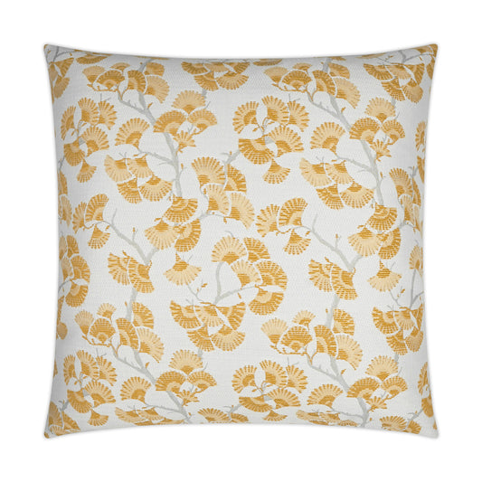 D.V. KAP HOME   24" x 24" Cortina Pillow - Lemon Floral, Traditional    - 3616-L-2424