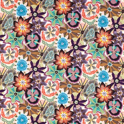 KRAVET COUTURE PRINT BOTANICAL & FLORAL MULTI,PINK,BLUE   - 36181.510.0