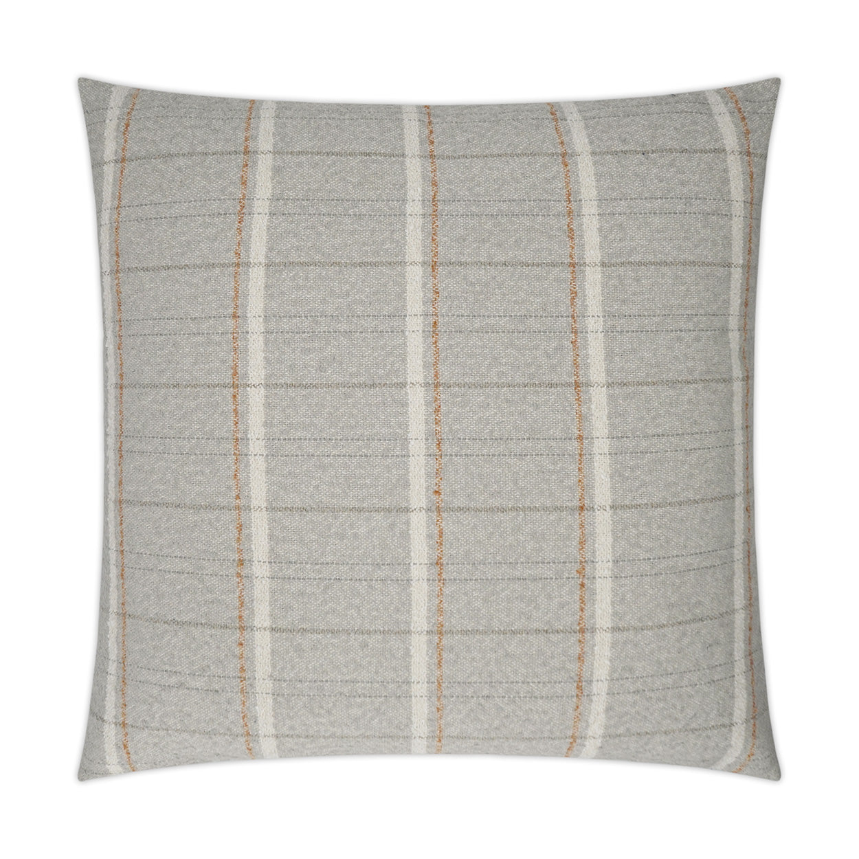 D.V. KAP HOME   24" x 24" Wooly Bully Pillow - Grey Textured, Transitional, Farmhouse    - 3624-G-2424