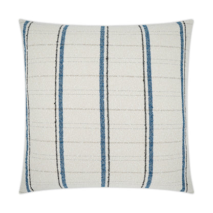 Navy textured square pillow (24" x 24") for sofa decor.