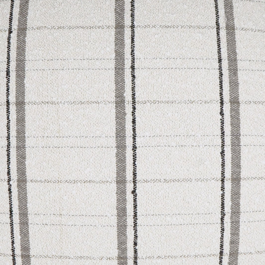 D.V. KAP HOME 3624-S-YARD Wooly Bully Fabric - Snow Stripes, Farmhouse, Textured  White, Grey   - Wooly Bully