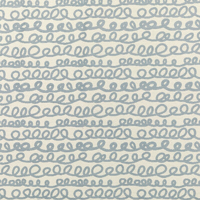 KRAVET CONTRACT CHENILLE GEOMETRIC WHITE,SPA,LIGHT BLUE   - 36261.15.0